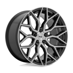 Felga aluminiowa 20" Niche Mazzanti 20x9 ET35 5x120 Gloss Black Brushed Face