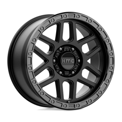 Felga aluminiowa 17" KMC Mesa 17x9 ET18 6x139,7 Satin Black With Gloss Black Lip