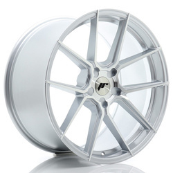 Felga aluminiowa 20" Japan Racing JR30 20x9,5 ET22-40 5H BLANK Silver Machined Face