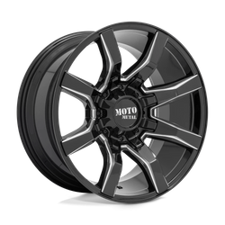 Felga aluminiowa 20" Moto Metal MO804 SPIDER 20x9 ET0 8x165,1 Gloss Black Milled