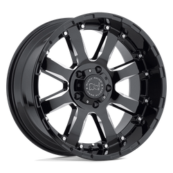 Felga aluminiowa 18" Black Rhino Sierra 18x9 ET-12 8x165,1 Gloss Black W/ Milled Spokes