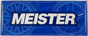 Naklejka Work Meister Wheels Niebieska