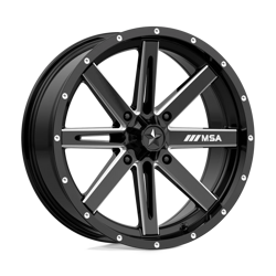 Felga aluminiowa 18" MSA Offroad Wheels M41 BOXER 18x7 ET10 4x156 Gloss Black Milled