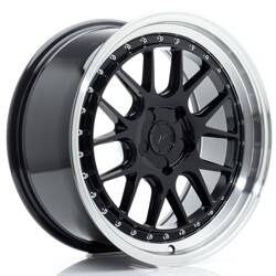 Felga aluminiowa 18" Japan Racing JR40 18x8,5 ET15-35 5H BLANK Glossy Black w/Machined Lip