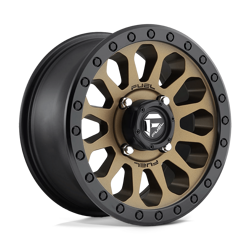 Felga aluminiowa 15" Fuel D600 VECTOR UTV 15x7 ET13 4x156 Matte Bronze Black Bead Ring