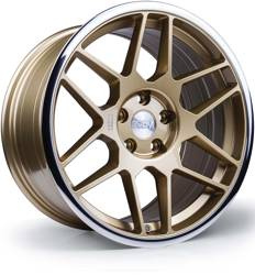3SDM 0.09 18x9.5 ET40 5x112 Gold Mirror Lip