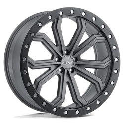 Felga aluminiowa 22" Black Rhino Trabuco 22x10 ET40 5x112 Matte Gunmetal W/ Black Ring & Silver Bolts