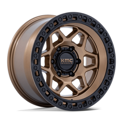 Felga aluminiowa 17" KMC KM553 TORX 17x9 ET-12 6x139,7 Matte Bronze W Gloss Black Lip