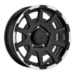 Felga aluminiowa 16" SPARCO Dakar 16x5,5 ET5 5x139,7 Matt Black Lip Polished