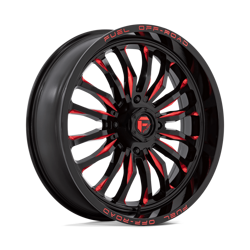 Felga aluminiowa 22" Fuel D822 ARC UTV 22x7 ET13 4x137 Gloss Black Milled Red