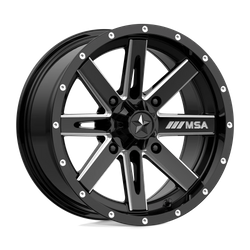 Felga aluminiowa 15" MSA Offroad Wheels M41 BOXER 15x7 ET10 4x110 Gloss Black Milled