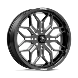 Felga aluminiowa 22" MSA Offroad Wheels M47 SNIPER 22x7 ET10 4x156 Gloss Black Milled