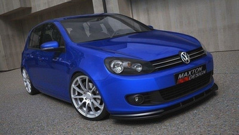 Splitter przedni Maxton Volkswagen Golf MK6 / Jetta (czarny połysk)