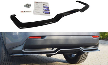 Splitter tylny srodkowy Maxton Lexus NX MK1 H (bez dyfuzora) (czarny połysk)