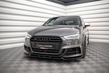 Splitter Przedni V.1 Maxton Audi S3 / A3 S-Line Sportback 8V Facelift