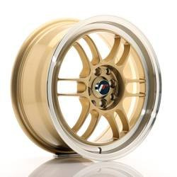 Felga aluminiowa 16" Japan Racing JR7 16x7 ET38 4x100/114 Gold w/Machined Lip