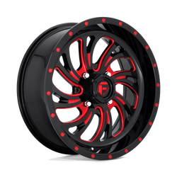 Felga aluminiowa 18" Fuel D642 KOMPRESSOR 18x7 ET13 4x156 Gloss Black Red Tinted Clear