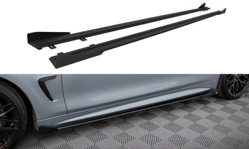 Dokładki progów Street Pro + Flaps Maxton BMW 4 Coupe / Gran Coupe / Cabrio M-Pack F32 / F36 / F33