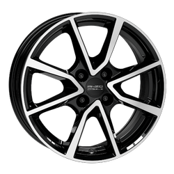 Felga aluminiowa 16" Anzio Vec 16x6,5 ET37 4x100 Czarny front polerowany