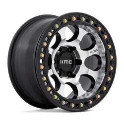 Felga aluminiowa 17" KMC Riot Beadlock 17x8,5 ET0 6x135 Machined Face Satin Black Windows With Satin Black Ring