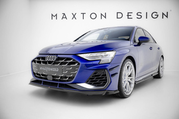 Splitter Przedni V.2 Maxton Audi S3 Sportback / Sedan / A3 S-line Sportback / Sedan 8Y Facelift
