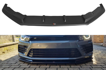 Przedni splitter Maxton V1 Volkswagen Scirocco MK3 R Polift (czarny połysk)