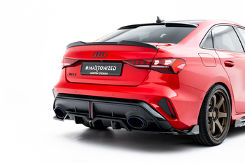 Splitter Tylny (Z Dyfuzorem) V.2 Maxton Audi RS3 Sedan 8Y Facelift