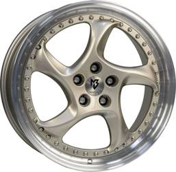 Felga aluminiowa 19" mbDESIGN TURBO S 19x9 ET42 5x108 Jasnoszary polerowany