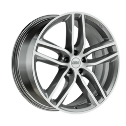 Felga aluminiowa 20" BBS SX 20x9 ET42 5x120 Platinum Silver Diamantgedreht