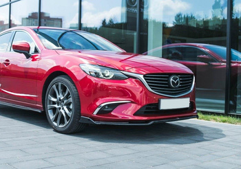 Splitter przedni Maxton V2 Mazda 6 GJ (MK3) Polift (czarny połysk)