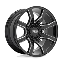 Felga aluminiowa 20" Moto Metal MO804 SPIDER 20x9 ET18 8x165,1 Gloss Black Milled