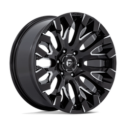 Felga aluminiowa 20" Fuel D828 QUAKE 20x9 ET1 6x139,7 Gloss Black Milled