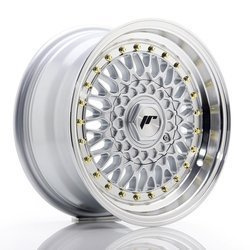 Felga aluminiowa 15" Japan Racing JR9 15x8 ET15 4x100/114 Silver w/Machined Lip
