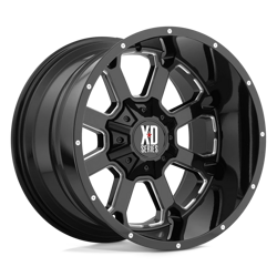 Felga aluminiowa 20" XD Buck 25 20x9 ET0 6x135/139,7 Gloss Black Milled