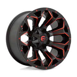 Felga aluminiowa 17" Fuel Assault 17x8,5 ET14 6x120 Matte Black Red Milled