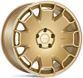 Felga aluminiowa 18" Ispiri Wheels CSR2 18x9,5 ET38 5x100 Vintage Gold Polished Lip