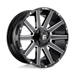 Felga aluminiowa 20" Fuel Contra 20x9 ET20 6x135/139,7 Gloss Black Milled