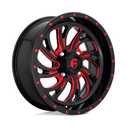 Felga aluminiowa 18" Fuel D642 KOMPRESSOR 18x7 ET13 4x137 Gloss Black Red Tinted Clear