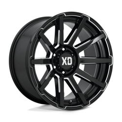 Felga aluminiowa 17" XD Outbreak 17x9 ET30 6x114,3 Gloss Black Milled