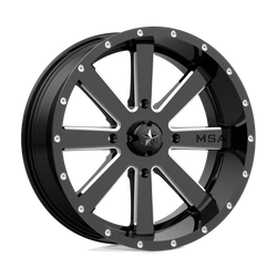 Felga aluminiowa 22" MSA Offroad Wheels M34 FLASH 22x7 ET0 4x137 Gloss Black Milled