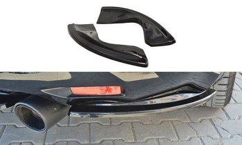 Splittery tylne boczne Maxton Infiniti QX70 (czarny połysk)
