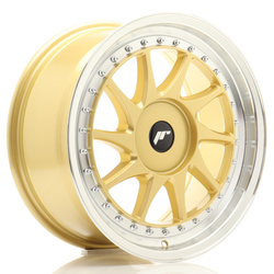 Felga aluminiowa 17" Japan Racing JR26 17x8 ET20-35 BLANK Gold w/Machined Lip