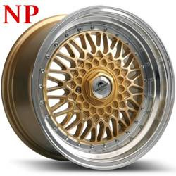Felga aluminiowa 17" Forzza Malm 17x8,5 ET30 4x100/108 Gold/Lip Machined