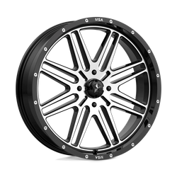 Felga aluminiowa 22" MSA Offroad Wheels M38 BRUTE 22x7 ET10 4x137 Gloss Black Machined