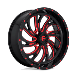 Felga aluminiowa 20" Fuel D642 KOMPRESSOR 20x7 ET13 4x137 Gloss Black Red Tinted Clear