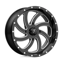 Felga aluminiowa 22" MSA Offroad Wheels M36 SWITCH 22x7 ET0 4x137 Gloss Black Milled