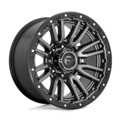 Felga aluminiowa 20" Fuel Rebel 20x10 ET-18 8x165,1 Matte Gun Metal Black Bead Ring