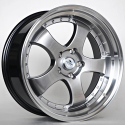 Felga aluminiowa 19" Forzza Flamber 19x8,5 ET30 5x120 Hyper Black/Lip Machined