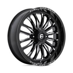 Felga aluminiowa 22" Fuel D821 ARC UTV 22x7 ET13 4x156 Gloss Black Milled