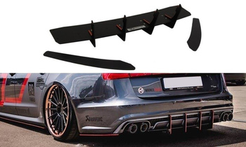 Dyfuzor Tylny i Splittery Tylne Boczne Maxton Audi S6 C7 FL